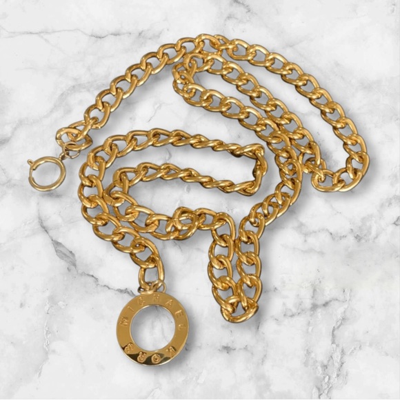 Michael Kors Accessories - Michael Kors Gold Curb Chain Belt